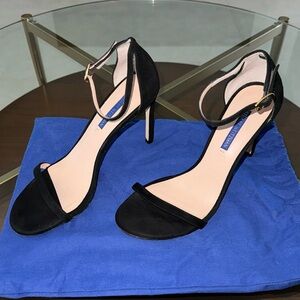 Stuart Weitzman Women’s 8 Nudistsong Black Suede Heel